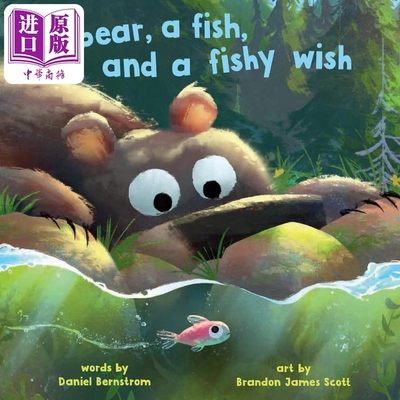 熊和鱼的愿望英文原版进口图书