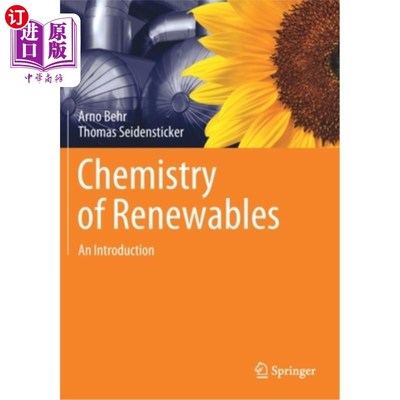 海外直订Chemistry of Renewables: An Introduction 可再生能源化学：导论