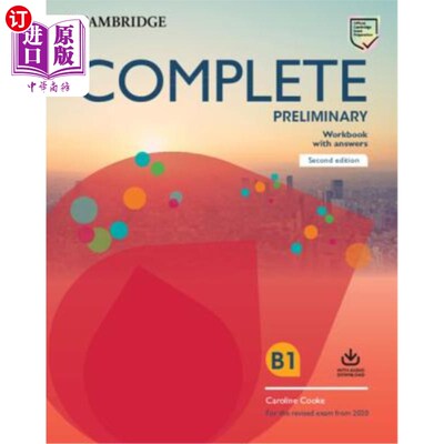海外直订Complete Preliminary Workbook with Answers with Audio Download: For the Revised  完成初步工作手册，带音频下载答