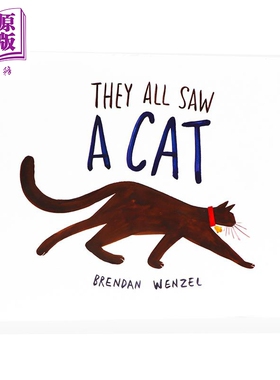 They All Saw a Cat 凯迪克：他们都看见了一只猫 儿童获奖故事绘本 平装 英文原版 3-6岁【中商原版】