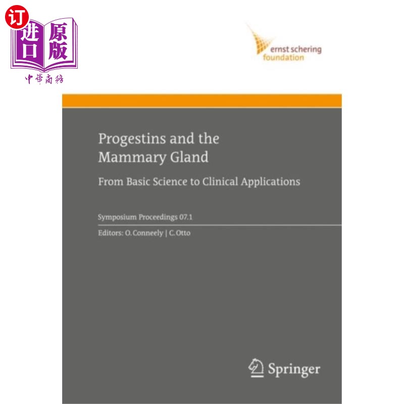 海外直订医药图书Progestins and the Mammary Gland 孕激素和乳腺
