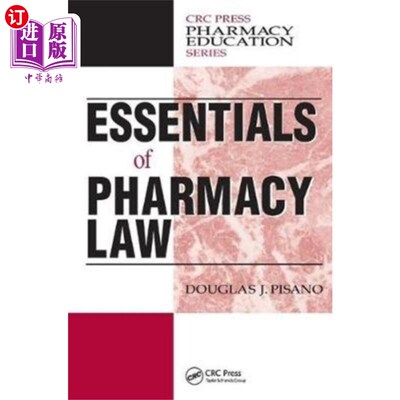 海外直订医药图书Essentials of Pharmacy Law 药学法律要点