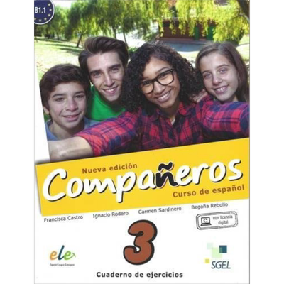 现货 西班牙青少年教材 新版Companeros 3 学生练习册 B1.1 Cuaderno de ejercicios Nueva Edicion【中商原版】