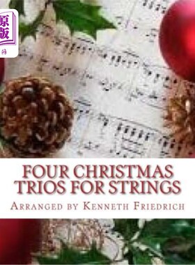 海外直订Four Christmas Trios for Strings 四首圣诞弦乐三重奏