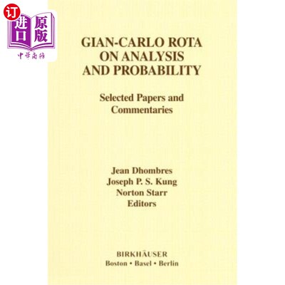 海外直订Gian-Carlo Rota on Analysis and Probability: Selected Papers and Commentaries 吉安·卡洛·罗塔论分析和概率：