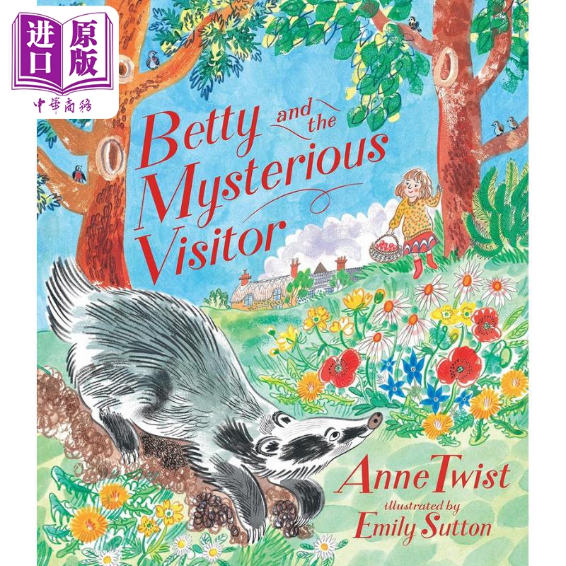 贝蒂的神秘访客 Emily Sutton Betty and the Mysterious Visitor 英文原版 动物故事绘本 精装精品绘本 进口童书【中商原版?