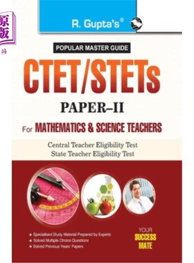 海外直订CTET/STETs: PaperII (For Classes VI to VIII) Elementary Stage for (Mathematics & CTET/STETs