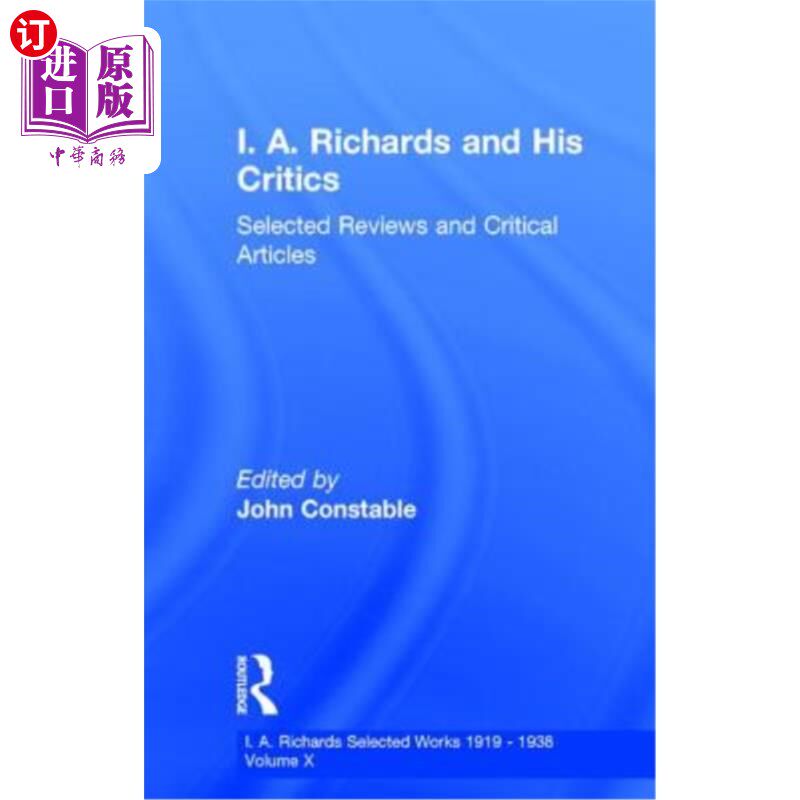 海外直订I A Richards & His Critics V10 我是理查兹和他的批评者