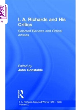 海外直订I A Richards & His Critics V10 我是理查兹和他的批评者