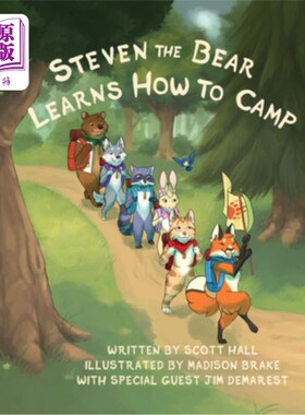 海外直订Steven the Bear Learns How to Camp 熊史蒂文学习如何露营