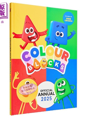 颜色积木年鉴手册2025 Colourblocks Annual 2025 英文原版 儿童卡通动画 颜色知识学习 游戏绘本图画书 精装【中商原版】
