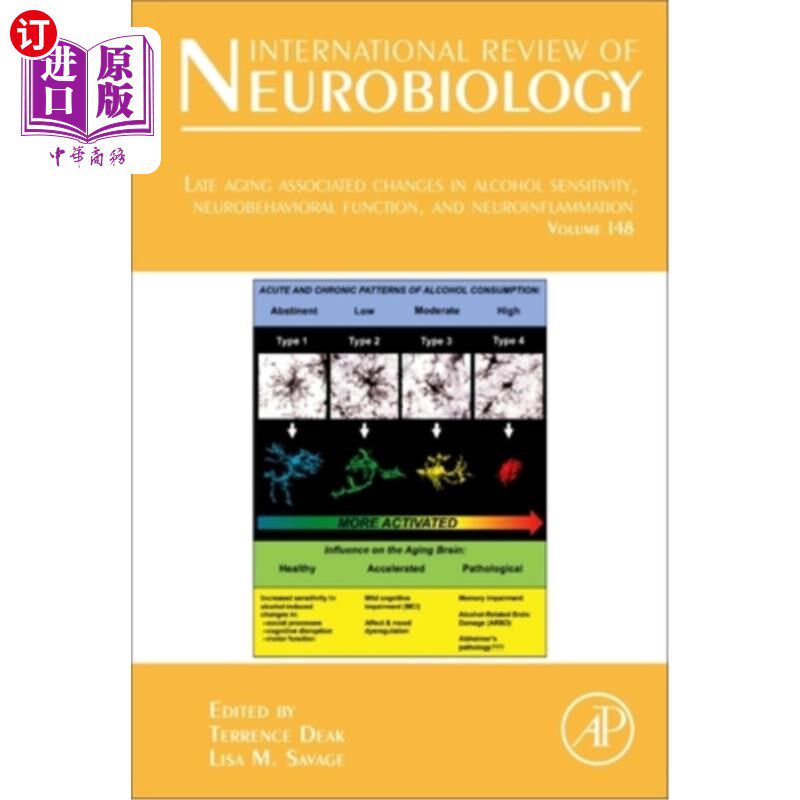 海外直订医药图书Late Aging Associated Changes in Alcohol Sensitivity, Neurobehavioral Function,  晚期衰老相关的酒精