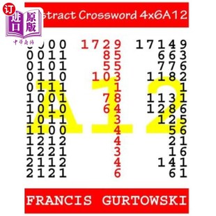 海外直订Abstract 摘要填字游戏4x6A12 Crossword 4x6A12