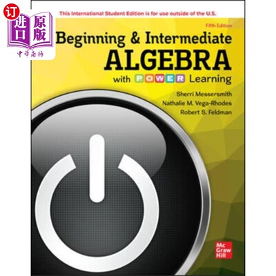 海外直订ISE Beginning and Intermediate Algebra with P.O.... ISE初级和中级代数与P.O.W.E.R.学习