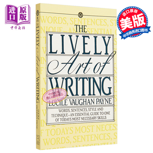预售 Style 写作艺术 and Technique Words 中商原? Vaughan Payne Art Writing Sentences 生动 英文原版 Lucile Lively The