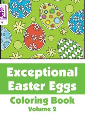 海外直订Exceptional Easter Eggs Coloring Book (Volume 2) 彩蛋画册(下册)