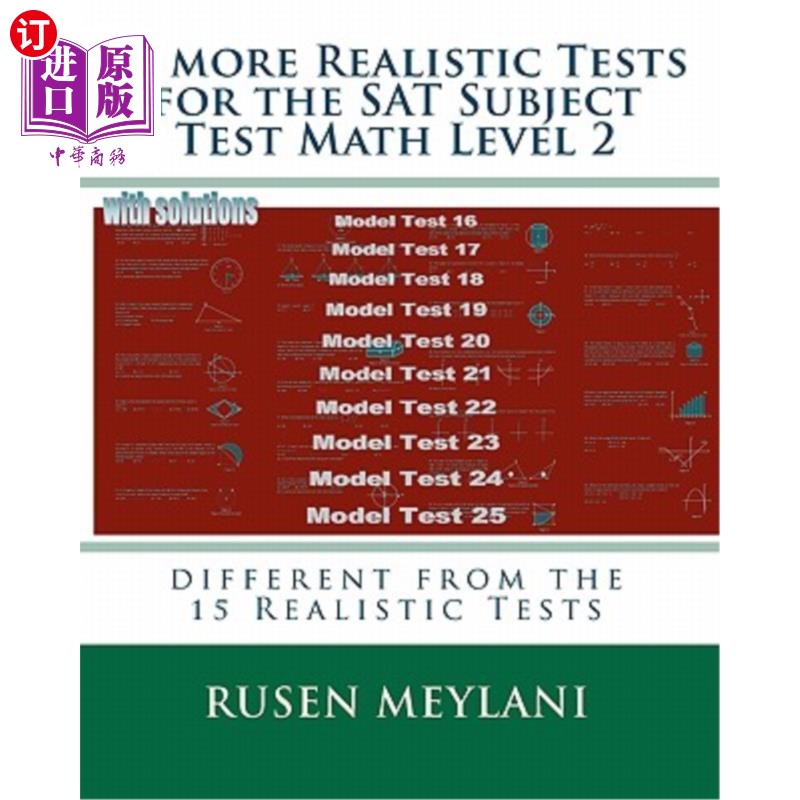 海外直订10 more Realistic Tests for the SAT Subject Test Math Level 2: different from th SAT科目考试数学2