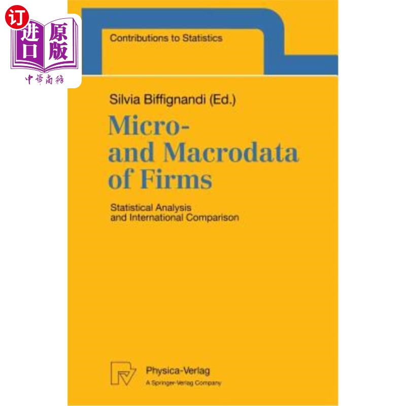 海外直订Micro- And Macrodata of Firms: Statistical Analysis and International Comparison 企业宏观与微观数据:统计分析与
