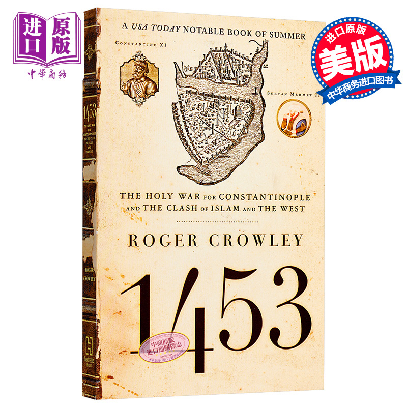 预售 1453 君士坦丁堡和伊斯兰和西方的冲突 英文原版 1453 The Holy War For Constantinople And The Clash Of Islam 中商原版 书籍/杂志/报纸 人文社科类原版书 原图主图