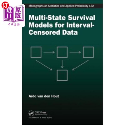 海外直订Multi-State Survival Models for Interval-Censored Data 区间截尾数据的多状态生存模型