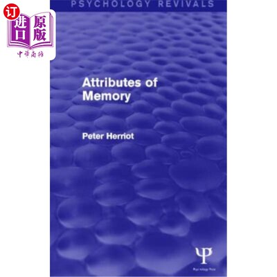 海外直订Attributes of Memory (Psychology Revivals) 记忆的属性(心理学复兴)
