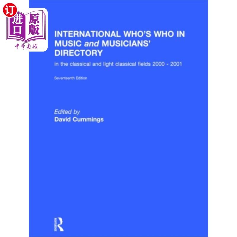 海外直订International Who's Who in Music 国际音乐名人录