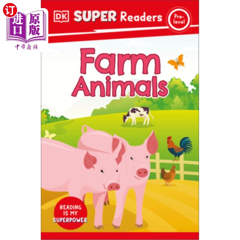 海外直订DK Super Readers Pre-Level Farm Animals DK超级阅读器预级农场动物