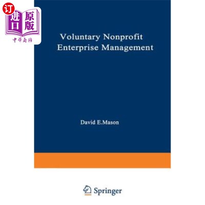 海外直订Voluntary Nonprofit Enterprise Management 自愿非营利企业管理