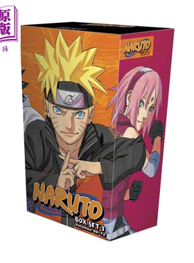 漫画 火影忍者49-72套装  Naruto Box Set 3 Vol 49-72 英文原版书 岸本齐史 Masashi Kishimoto【中商原版】