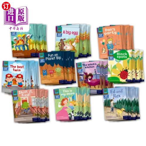 海外直订Read Write Inc. Phonics Book Bag Books: Purple Set 2 Pack of 100 读写公司语音书包书：紫色2套故事书100包