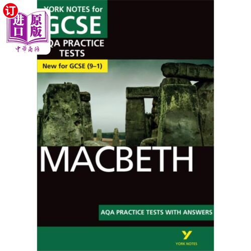海外直订Macbeth PRACTICE TESTS: York Notes for AQA GCSE ... 麦克白实践测试:约克笔记AQA GCSE (9-1)