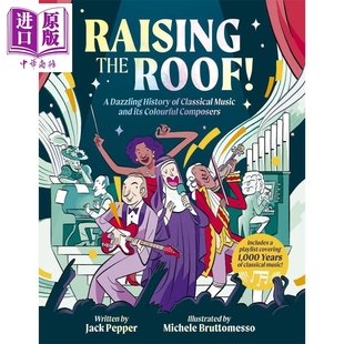 Raising the Roo 天籁之音 英文原版音乐史知识科普绘本 学习乐器大提琴 协奏曲交响乐 作曲家莫扎特 古典乐曲【中商原版】