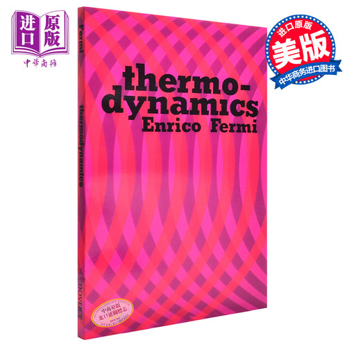 【中商原版】热力学 英文原版 Thermodynamics Enrico Fermi Dover Publications 物理学科普书籍