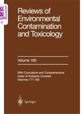 海外直订Reviews of Environmental Contamination and Toxicology: Continuation of Residue R 环境污染和毒理学的回顾：残