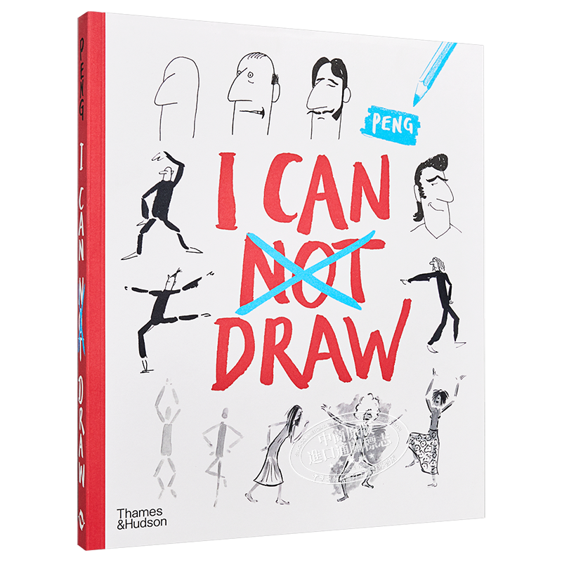 预售 I Can Draw 进口艺术 我可以画画！T&H 奥地利漫画家Peng 绘画入门指导指南 绘画技巧【中商原版】