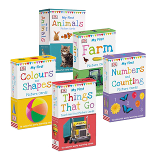 英文原版DK启蒙童书合集 DK认读卡 DK my first启蒙 DK Baby Touch and Feel My First Words Cards Numbers【中商原版】