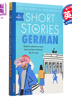 适合初学者的德语短篇小说 Short Stories in German for Beginners 英文原版 Olly Richards 小语种学习 双语版【中商原版】