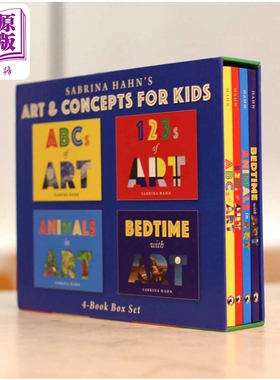 现货 Sabrina Hahns Art & Concepts for Kids 4 Book Box Set 儿童艺术与概念 4本书套装 图画书 英文原版 进口图书【中商原版】