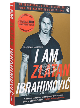 AC米兰 兹拉坦伊布拉希莫维奇自传 伊布传记 我是伊布 I am Zlatan Ibrahimovic 英文原版 足球周边足球书籍