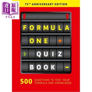 Formula 中商原版 Anniversary 赛车问答书 75周年纪念版 英文原版 Quiz One McKenzie 一级方程式 Book Ewan 75th