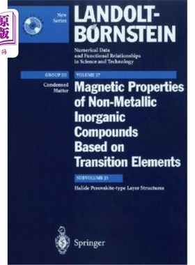 海外直订Halide Perovskite-Type Layer Structures 卤化物钙钛矿型层状结构