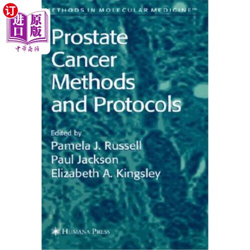 海外直订医药图书Prostate Cancer Methods and Protocols 前列腺癌治疗方法和方案