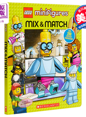 现货 学乐 乐高拼接书 LEGO Minifigures Mix Match 儿童玩具书 英文原版【中商原版】