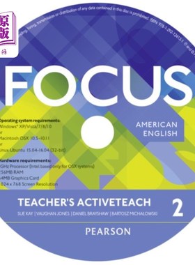 海外直订Focus AmE 2 Teacher's Active Teach 关注ame2教师的积极教学