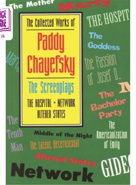 海外直订Applause Books: The Screenplays 帕迪·查耶夫斯基作品集:剧本，第二卷