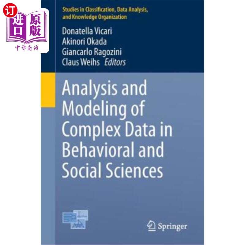 海外直订Analysis and Modeling of Complex Data in Behavioral and Social Sciences 行为和社会科学中复杂数据的分析和建