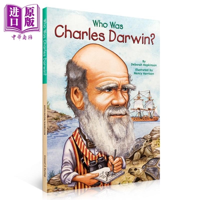 谁是查尔斯达尔文 Who Was Charles Darwin 儿童科普文学 人物传记 中小学生阅读 英文原版 7-12岁 Who was系列【中商原版】