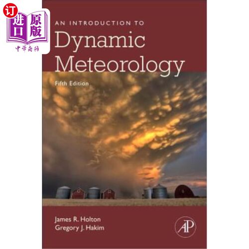 海外直订An Introduction to Dynamic Meteorology: Volume 88 动力气象学导论：第88卷