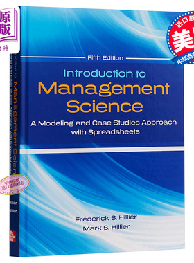 现货 数据 模型与决策 英文原版 Introduction to Management Science Frederick Hillier【中商原版】