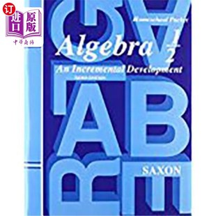 海外直订Saxon Algebra 1/2 Answer Key & Tests Third Edition 萨克森代数1/2答案与测试第三版